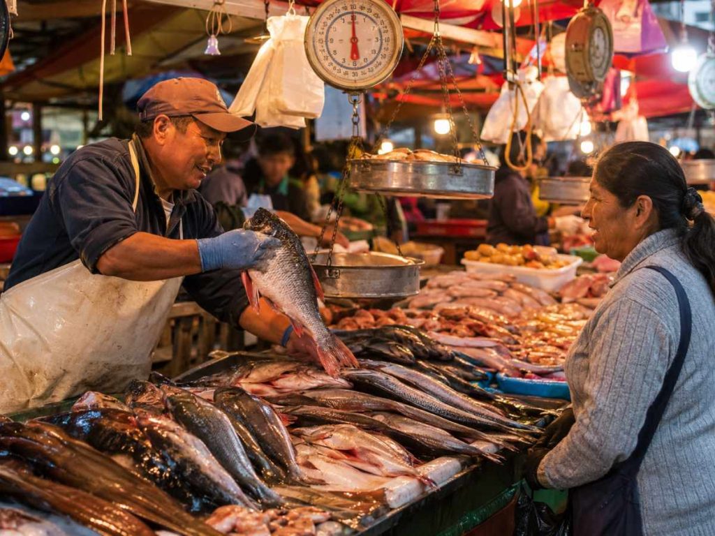 mercado nocturno de mariscos funciona en El Amate, sobre la carretera antigua a Zacatecoluca (2)