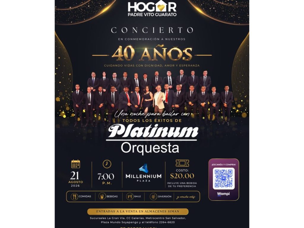 El evento será el viernes 21 de agosto en Millennium Plaza, con gastronomía desde las 5:30 p. m. Foto: cortesía