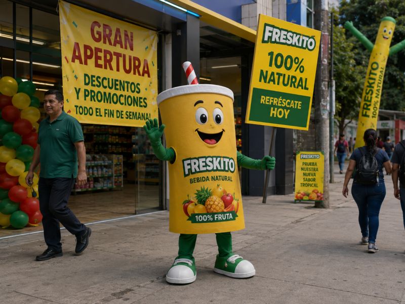 Una persona puede portar publicidad en movimiento e incluso utilizar un disfraz, según la normativa municipal de San Salvador.