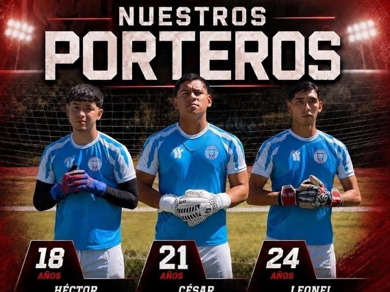 Porteros: Héctor Argumedo, César Melara y Leonel Chinchilla integran la portería de C.D. Pumas UES para la Liga de Ascenso.