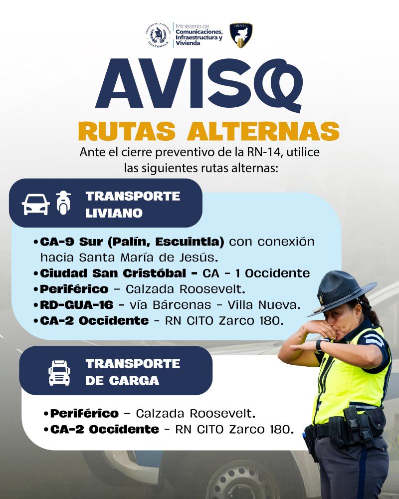 v
Algunos sectores de la RN-14 son habilitados durante una hora para permitir el paso de vehículos.