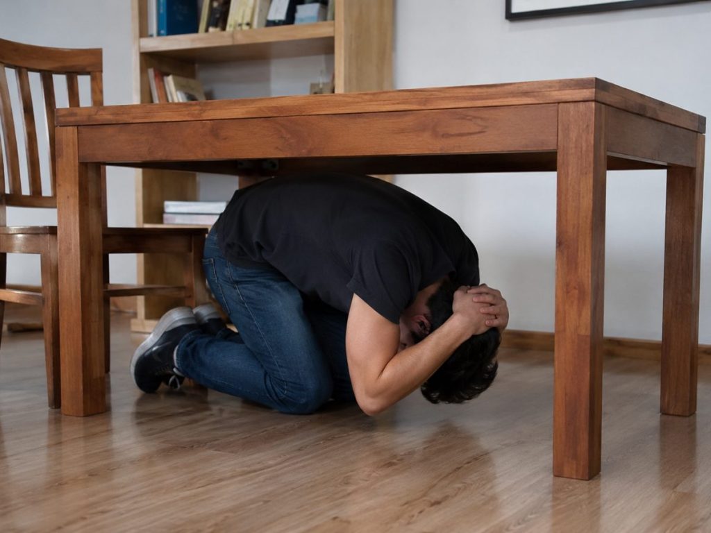 Ante un terremoto, la prioridad es proteger la cabeza y el cuello y mantenerse alejado de objetos que puedan caer; las autoridades recomiendan seguir las zonas y protocolos de seguridad establecidos.