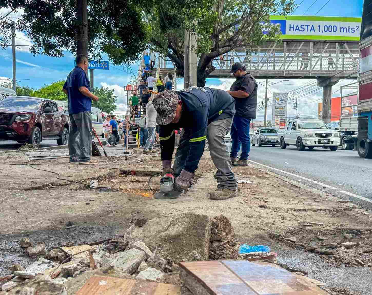 Soyapango - aceras de Soyapango - reordenamiento en Soyapango
