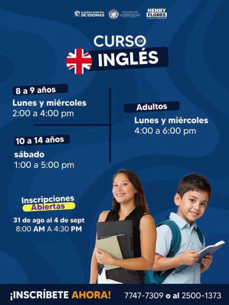 Alcaldía de La Libertad Sur, a través de su Academia Municipal de Idiomas