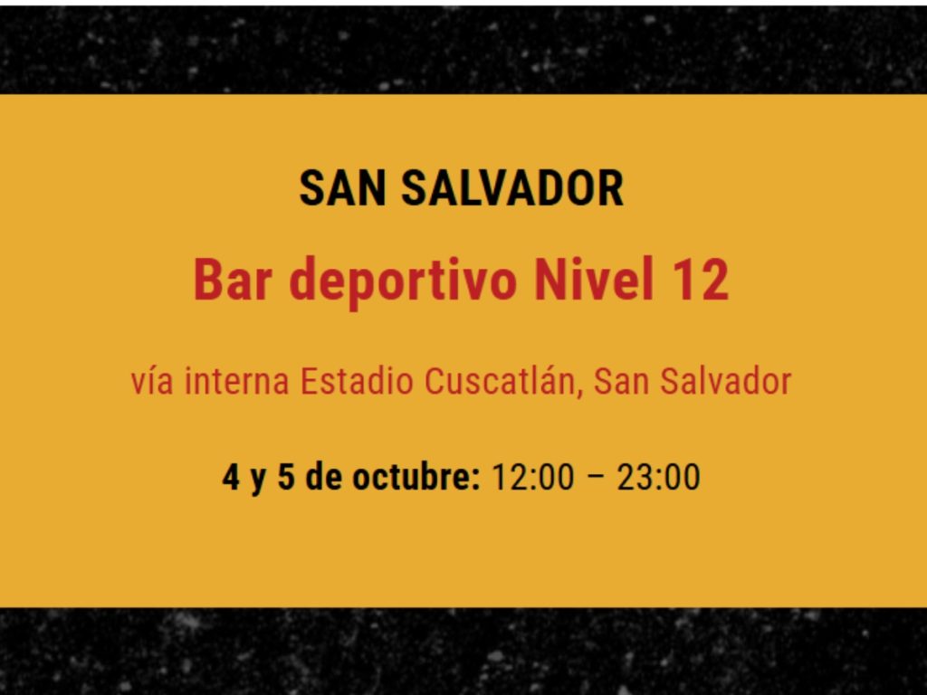 El bar temático funcionará el 4 y 5 de octubre en Nivel 12 Sports Bar, en la vía interna del Estadio Cuscatlán. Foto / Iron Maiden