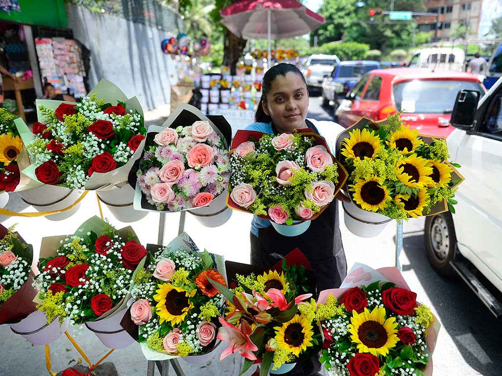 Fachada o interior de Floristería Divino Niño con Elisa Rodríguez en la colonia Layco, cerca de la UES.
