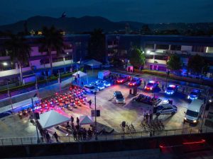 La Policía Nacional Civil incorporó 364 vehículos eléctricos a su flota para reforzar sus labores operativas y de movilidad.