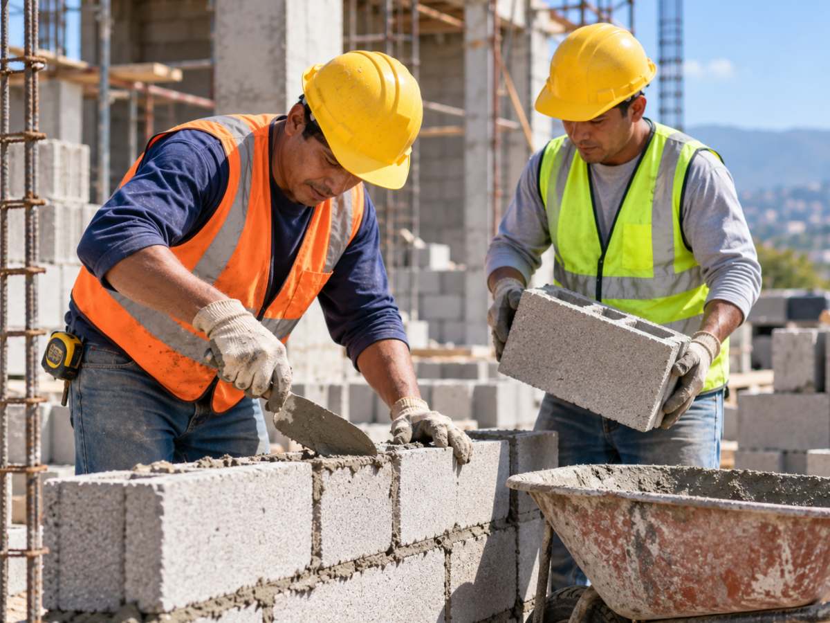 Obreros-albañil-construcción