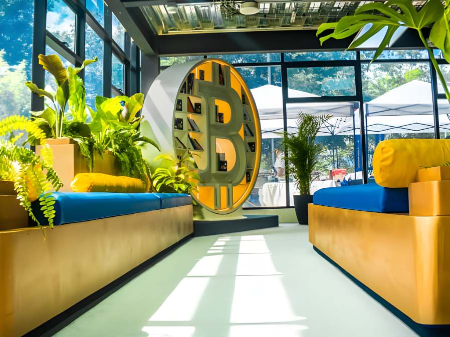 La nueva Zona Bitcoin funciona en las instalaciones del CUBO de Valle Verde, en Apopa. Foto/ Cortesía