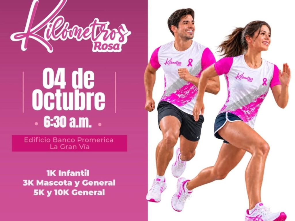 La carrera, a beneficio de la Fundación Actuar es Vivir, tendrá recorridos de 1K, 3K, 5K y 10K, con una inscripción de $20 más cargo de boletería.