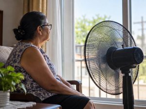 luz-ventilador-energía-electrica--calor