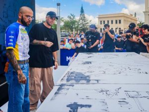 Mr. Drip sorprende con arte en vivo en el Centro Histórico