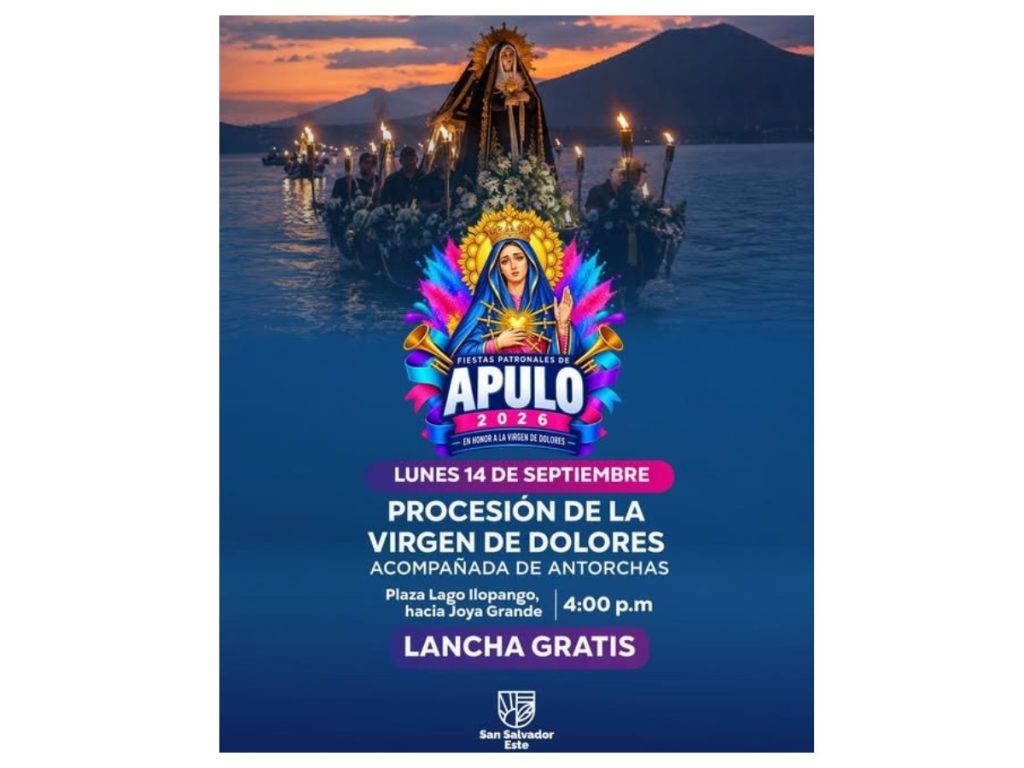 Invitación publicada por la Alcaldía de San Salvador Este para participar en la procesión de la Virgen de los Dolores.