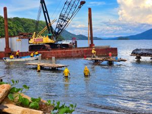 Construcción del muelle artesanal en la Isla Conchaguita, La Unión