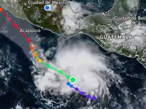 Huracán Simón y tormenta Trudy