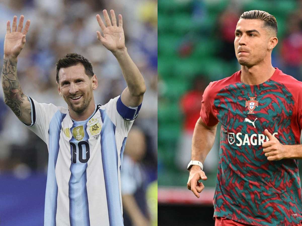 Lionel Messi de Argentina y Cristiano Ronaldo de Portugal