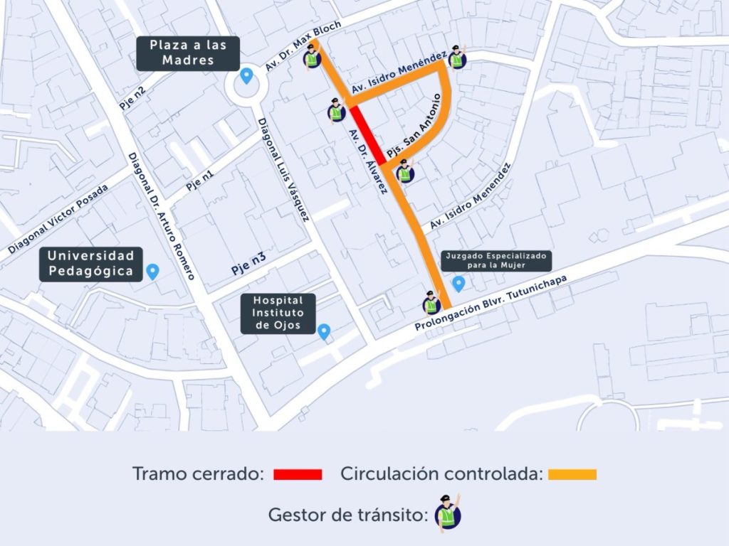 El VMT anunció cambios temporales en la circulación vehicular por la instalación de una torre del Aerocable en la colonia Médica.