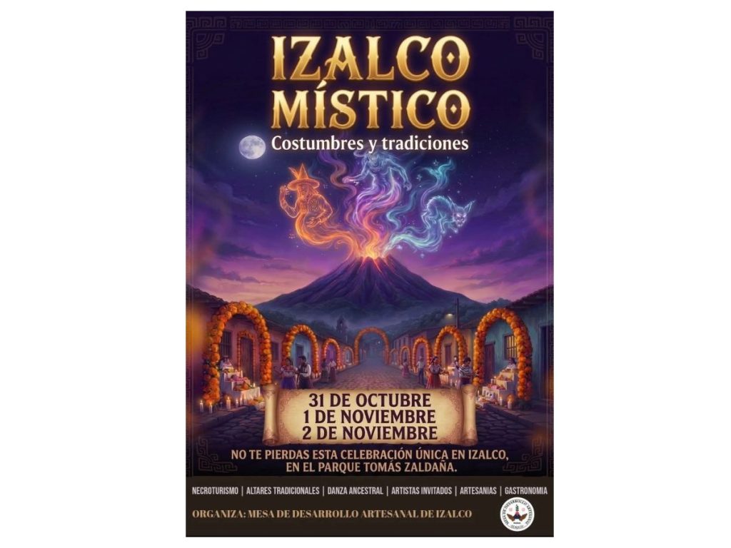 Izalco se prepara para celebrar la octava edición del Festival Izalco Místico 2026, del 31 de octubre al 2 de noviembre, en el parque Tomás Zaldaña.