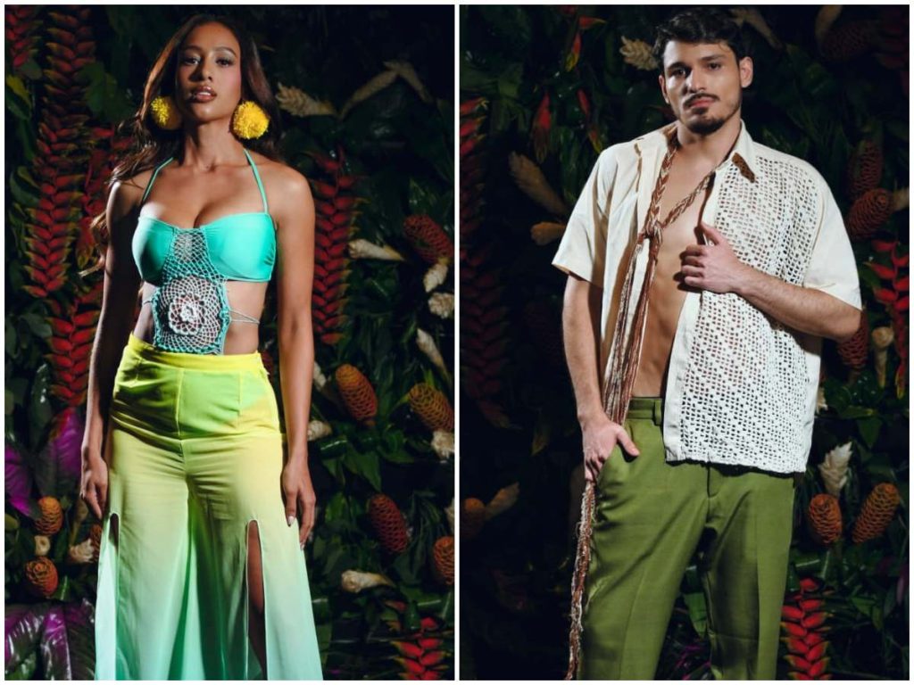 El crochet, las transparencias y los tonos tropicales definen una propuesta que fusiona artesanía, frescura y sofisticación contemporánea.
