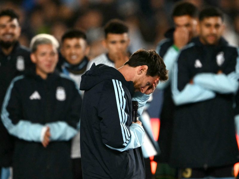 El estadio Monumental fue escenario de una despedida cargada de emoción para Lionel Messi.