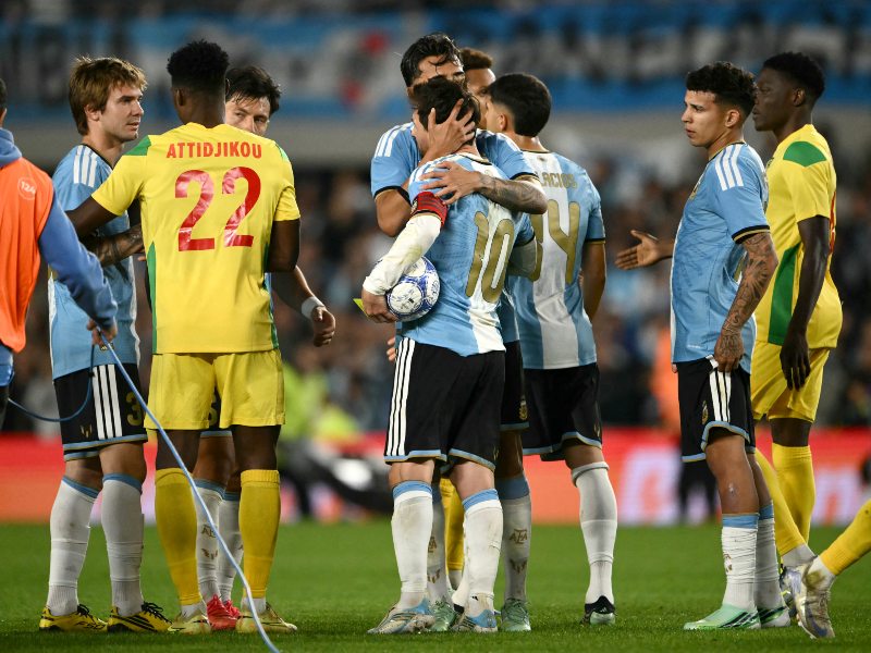 Messi cerró su etapa con Argentina con gol y dos asistencias en la victoria 3-0 ante Benín.